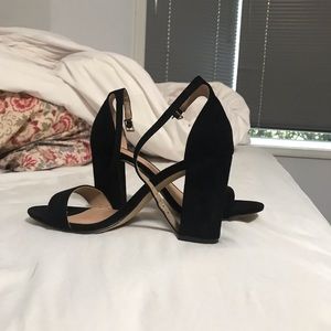 Steve Madden Black Chunky Heel Madden Girl